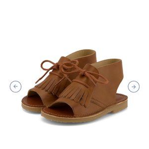 Young Soles Agnes Boot Sandal Tan Burnished Leather